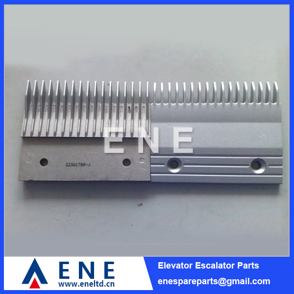 Aluminium Hitachi Escalator Comb Plate Escalator Parts